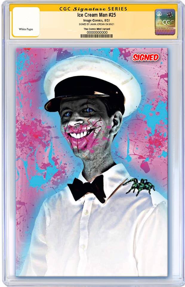 ICE CREAM MAN #25 JAVAN JORDAN VIRGIN VARIANT LIMITED TO 500 COPIES CGC SS PREORDER