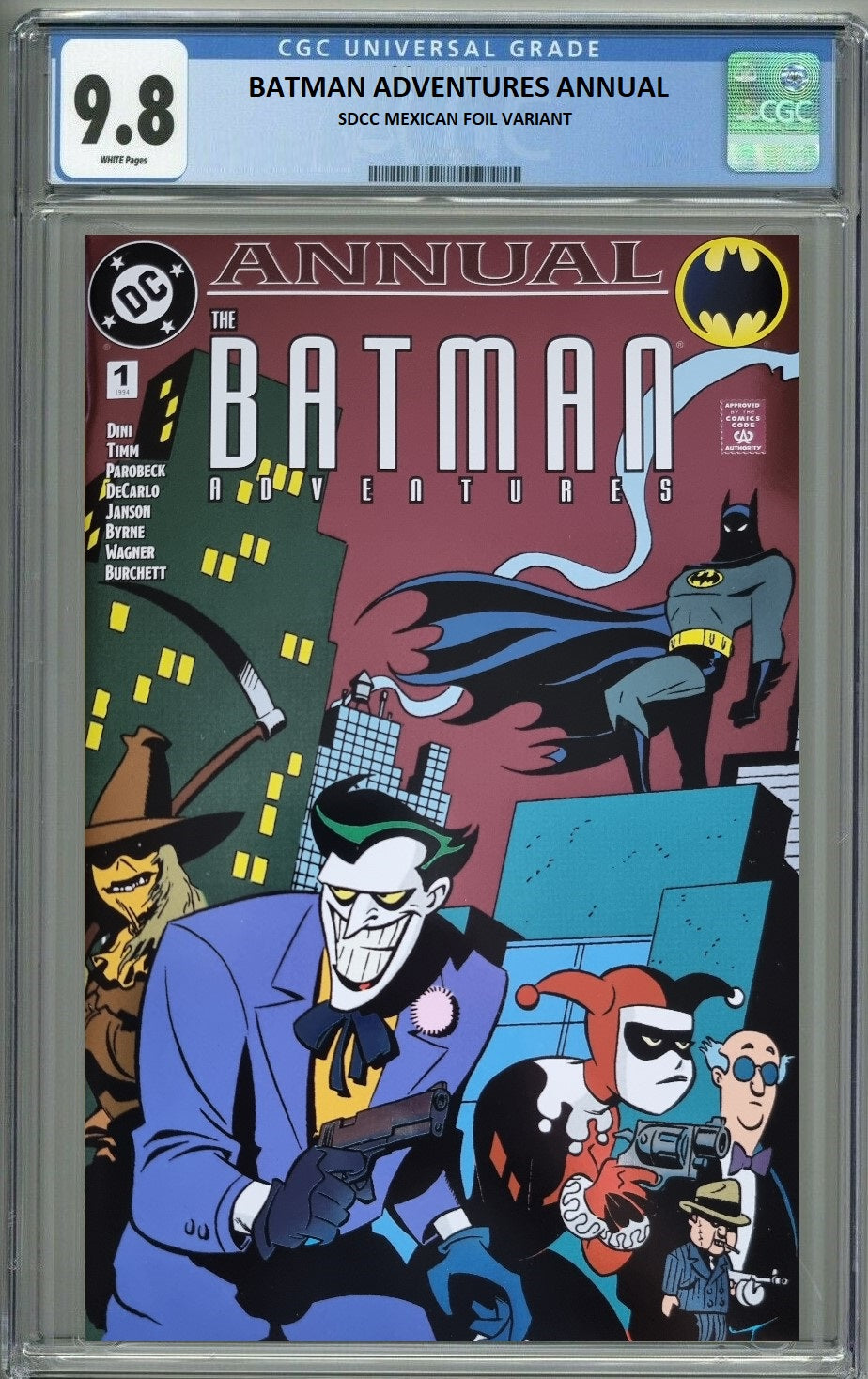 BATMAN ADVENTURES ANNUAL SDCC MEXICAN FOIL VARIANT LIMITED TO 1000 COPIES