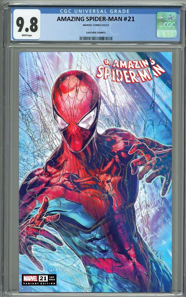 AMAZING SPIDER-MAN #21 JOHN GIANG VARIANT LIMITED TO 800 COPIES WITH NUMBERED COA CGC 9.8 PREORDER