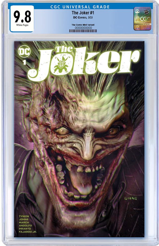 JOKER #1 JOHN GIANG VARIANT LIMITED TO 1000 WITH NUMBERED COA CGC 9.8 PREORDER