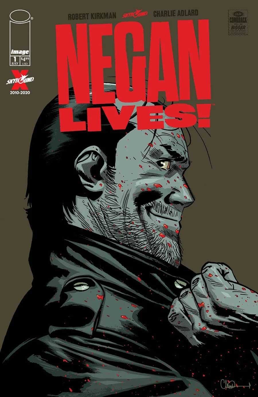 01/07/2020 WALKING DEAD NEGAN LIVES #1 (ONE SHOT) 2 PER STORE SILVER FOIL VARIANT