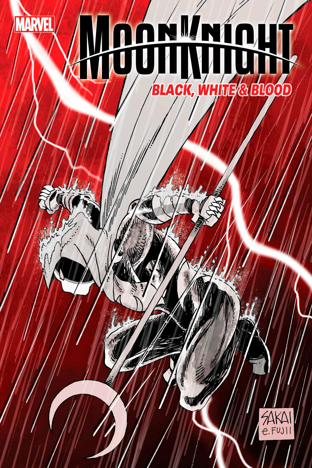 MOON KNIGHT BLACK WHITE BLOOD #1 (OF 4) 1:25 SAKAI VARIANT