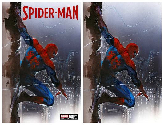 SPIDER-MAN #1 GABRIELE DELL'OTTO TRADE/VIRGIN VARIANT SET LIMITED TO 800 SETS WITH NUMBERED COA