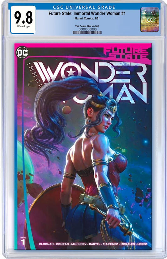 FUTURE STATE IMMORTAL WONDER WOMAN #1 TIAGO DA SILVA VARIANT LIMITED TO 1000 WITH NUMBERED COA CGC 9.8 PREORDER