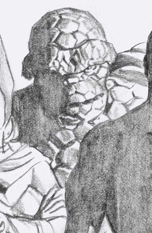 FANTASTIC FOUR #24 1:100 ALEX ROSS THING TIMELESS SKETCH VARIANT (+FORTNITE/THOR CROSSOVER)