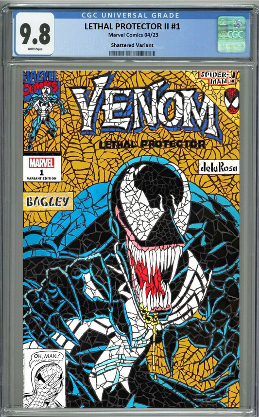 VENOM LETHAL PROTECTOR II #1 SHATTERED GOLD VARIANT LIMITED TO 3000 COPIES CGC 9.8 PREORDER
