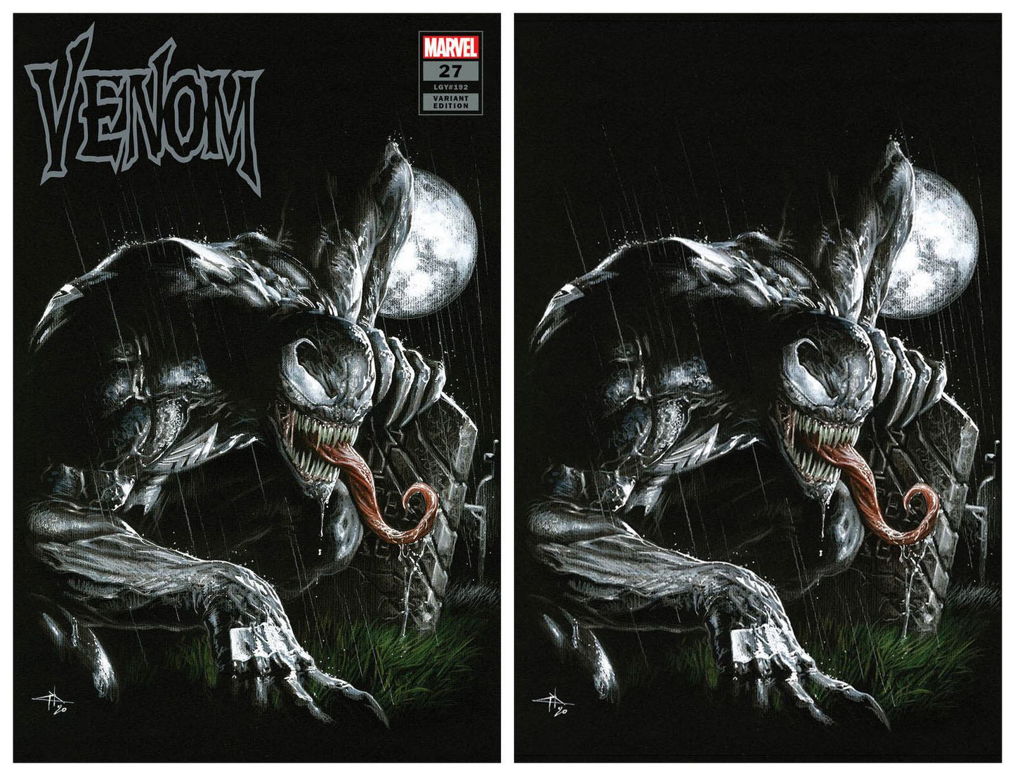 VENOM #27 GABRIELE DELL'OTTO TRADE/VIRGIN VARIANT SET LIMITED TO 700 SETS WITH COA