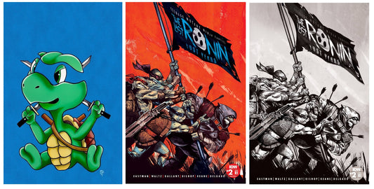 TMNT LAST RONIN LOST YEARS #2 ERIC HEARD NEGATIVE BABY VIRGIN VARIANT LIMITED TO 777 COPIES WITH NUMBERED COA + 1:25 &1:50 VARIANTS