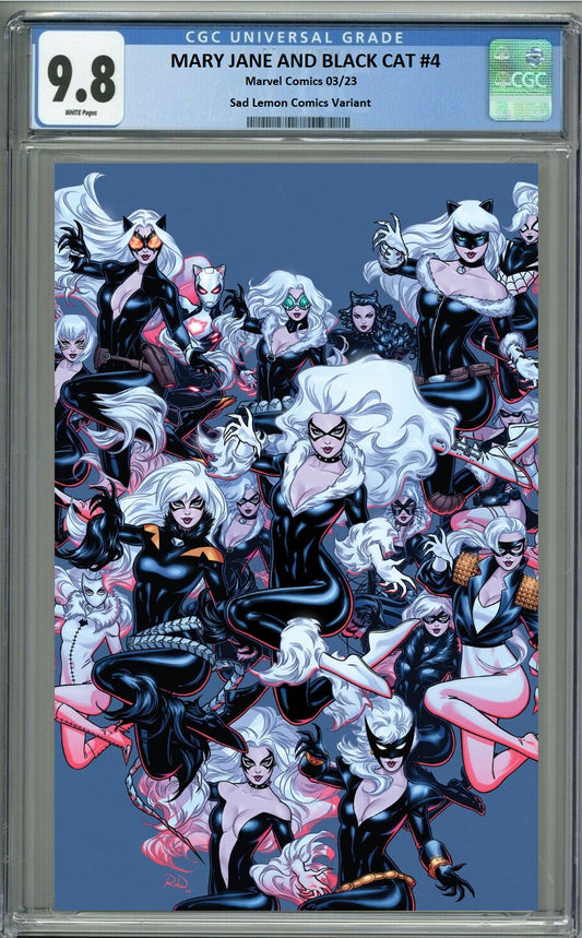 MARY JANE AND BLACK CAT #4 RUSSELL DAUTERMAN VIRGIN VARIANT LIMITED TO 800 COPIES WITH NUMBERED COA CGC 9.8 PREORDER
