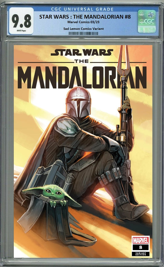 STAR WARS MANDALORIAN #8 STEPHANIE HANS VARIANT LIMITED TO 800 COPIES WITH NUMBERED COA CGC 9.8 PREORDER