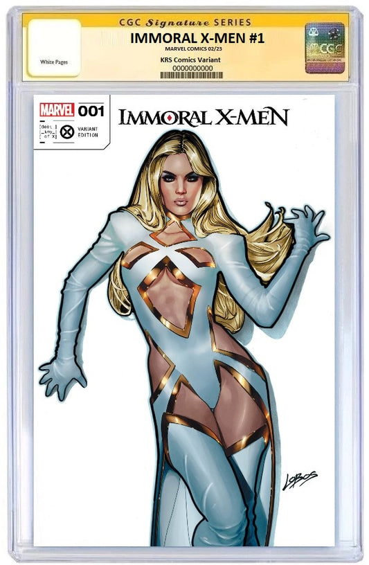 IMMORAL X-MEN #1 PABLO VILLALOBOS VARIANT LIMITED TO 500 COPIES WITH NUMBERED COA CGC SS 9.8