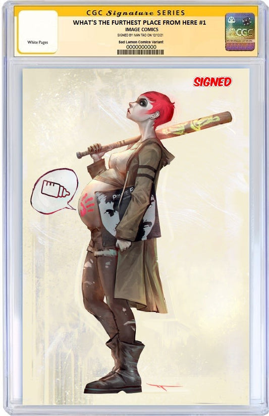 WHAT'S THE FURTHEST PLACE FROM HERE #1 IVAN TAO BAT VARIANT LIMITED TO 500 COPIES CGC SS PREORDER