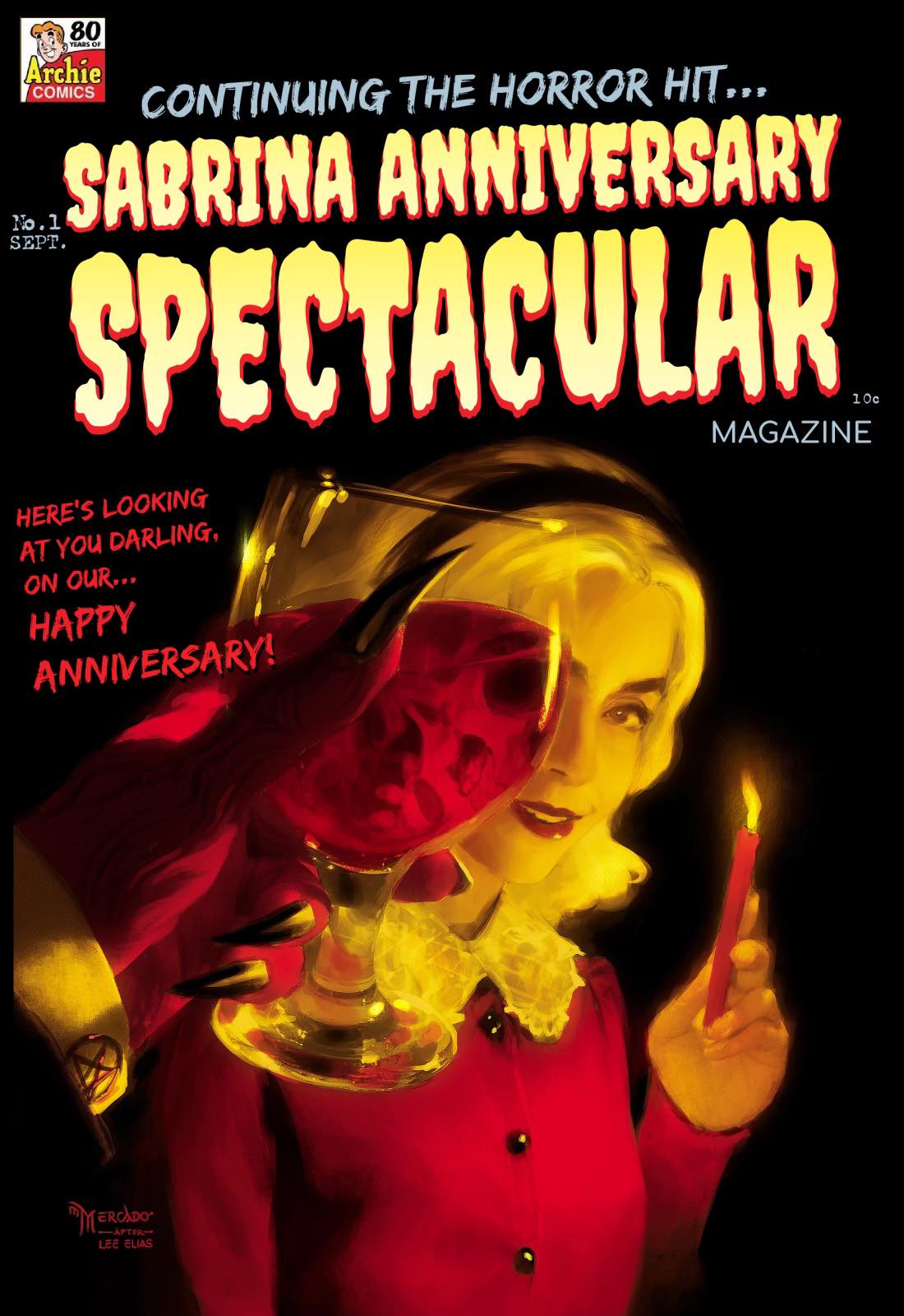 SABRINA ANNIVERSARY SPECTACULAR #1 MIGUEL MERCADO 'CHAMBER OF CHILLS #19' HOMAGE VARIANT LIMITED TO 200 COPIES WITH NUMBERED COA