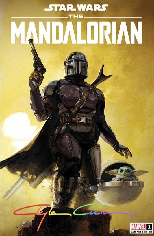 STAR WARS MANDALORIAN #1 CLAYTON CRAIN TRADE DRESS VARIANT INFINITY SIGNED WITH COA