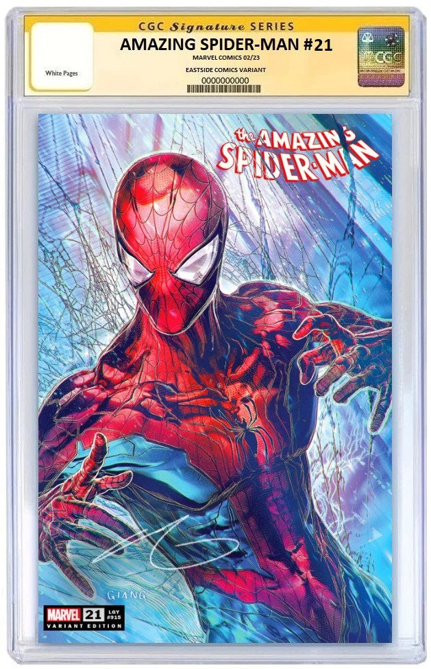 AMAZING SPIDER-MAN #21 JOHN GIANG VARIANT LIMITED TO 800 COPIES WITH NUMBERED COA CGC SS PREORDER