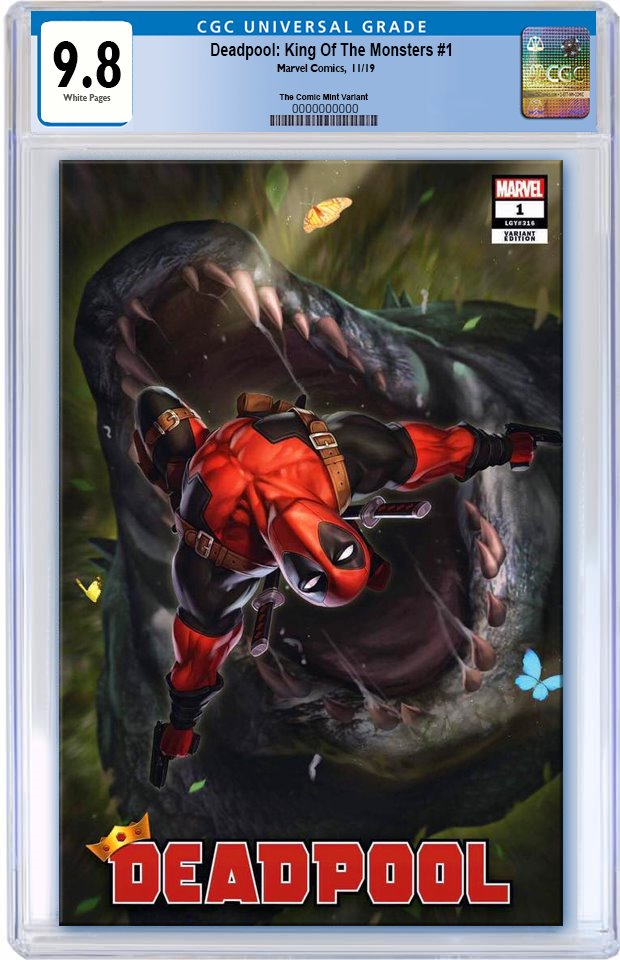DEADPOOL #1 WOO CHUL LEE KING OF MONSTERS VARIANT LIMITED TO 1000 WITH NUMBERED COA CGC 9.8 PREORDER