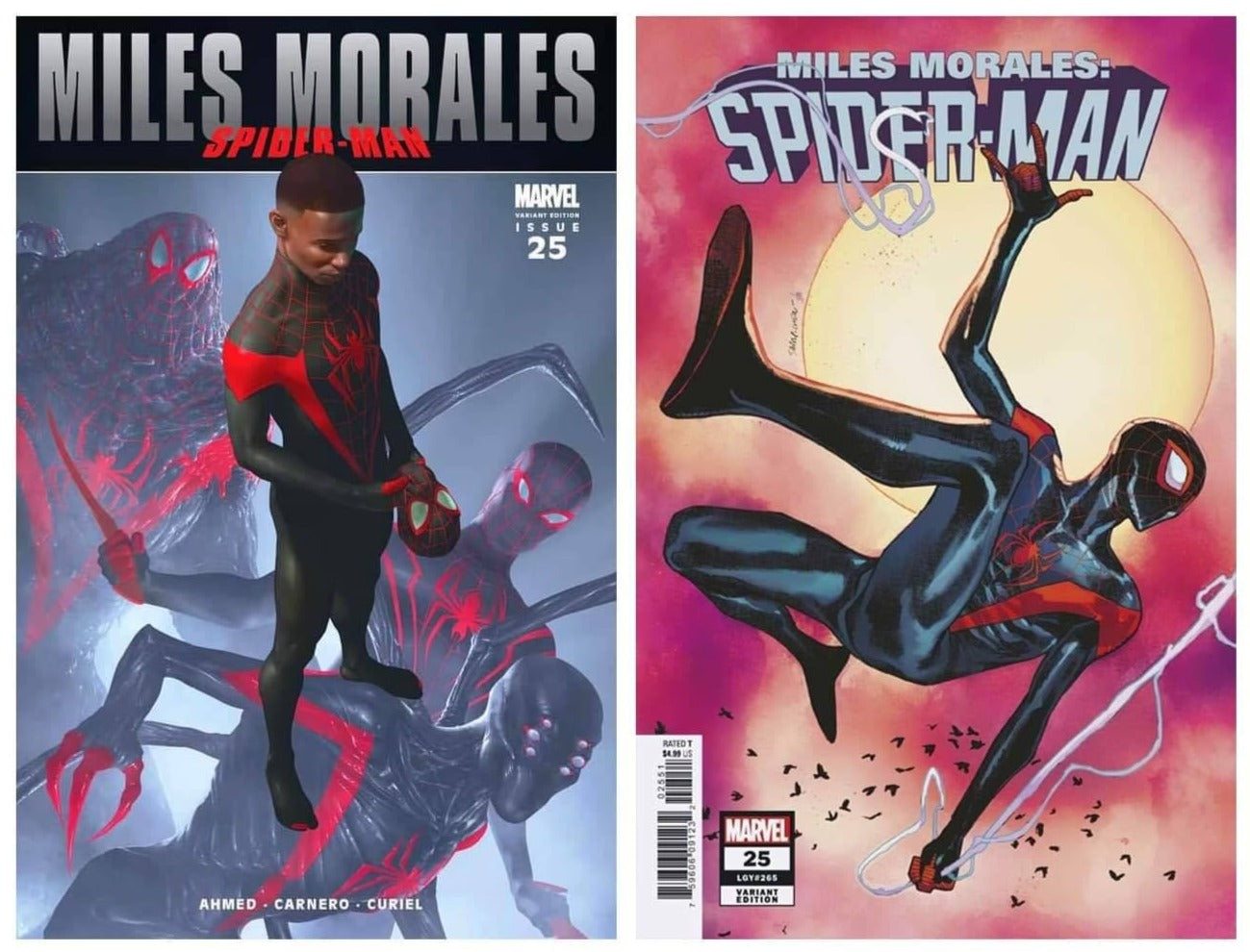 MILES MORALES #25 RAHZZAH ULTIMATE FALLOUT #4 TRUE HOMAGE VARIANT LIMITED TO 1500 COPIES & 1:25 PICHELLI VARIANT