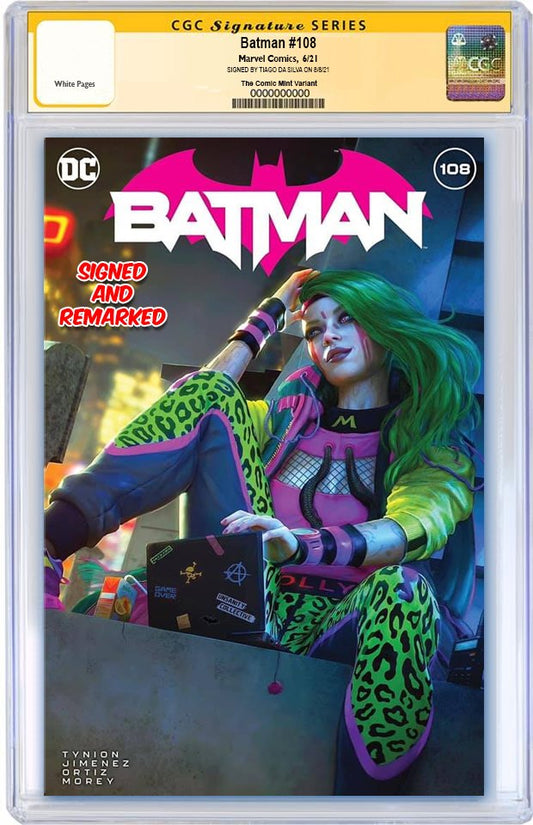 BATMAN #108 TIAGO DA SILVA VARIANT LIMITED TO 1000 COPIES WITH NUMBERED COA '1ST APP MIRACLE MOLLY' CGC REMARK PREORDER