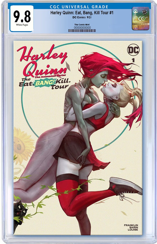 HARLEY QUINN THE EAT BANG KILL TOUR #1 IVAN TAO VARIANT LIMITED TO 1000 WITH NUMBERED COA CGC 9.8 PREORDER
