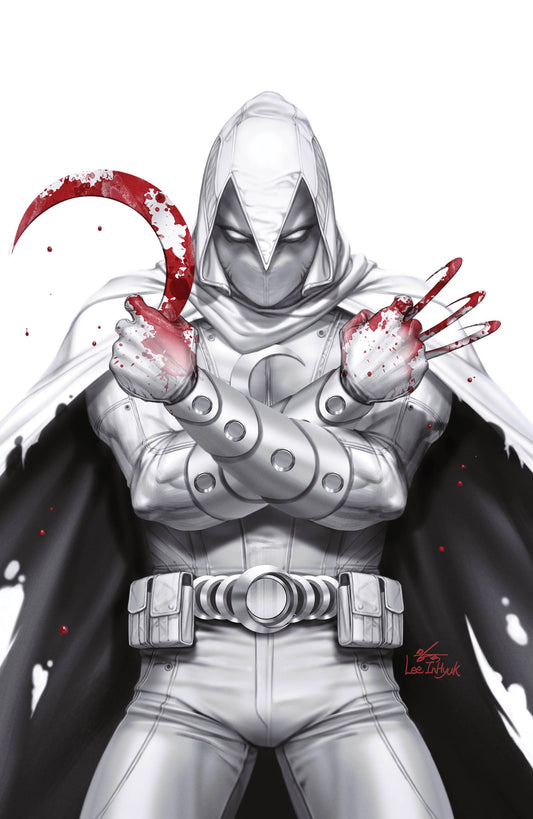 MOONKNIGHT BLACK WHITE & BLOOD #1 INHYUK LEE WHITE VIRGIN MEGACON VARIANT LIMITED TO TO 1000 COPIES