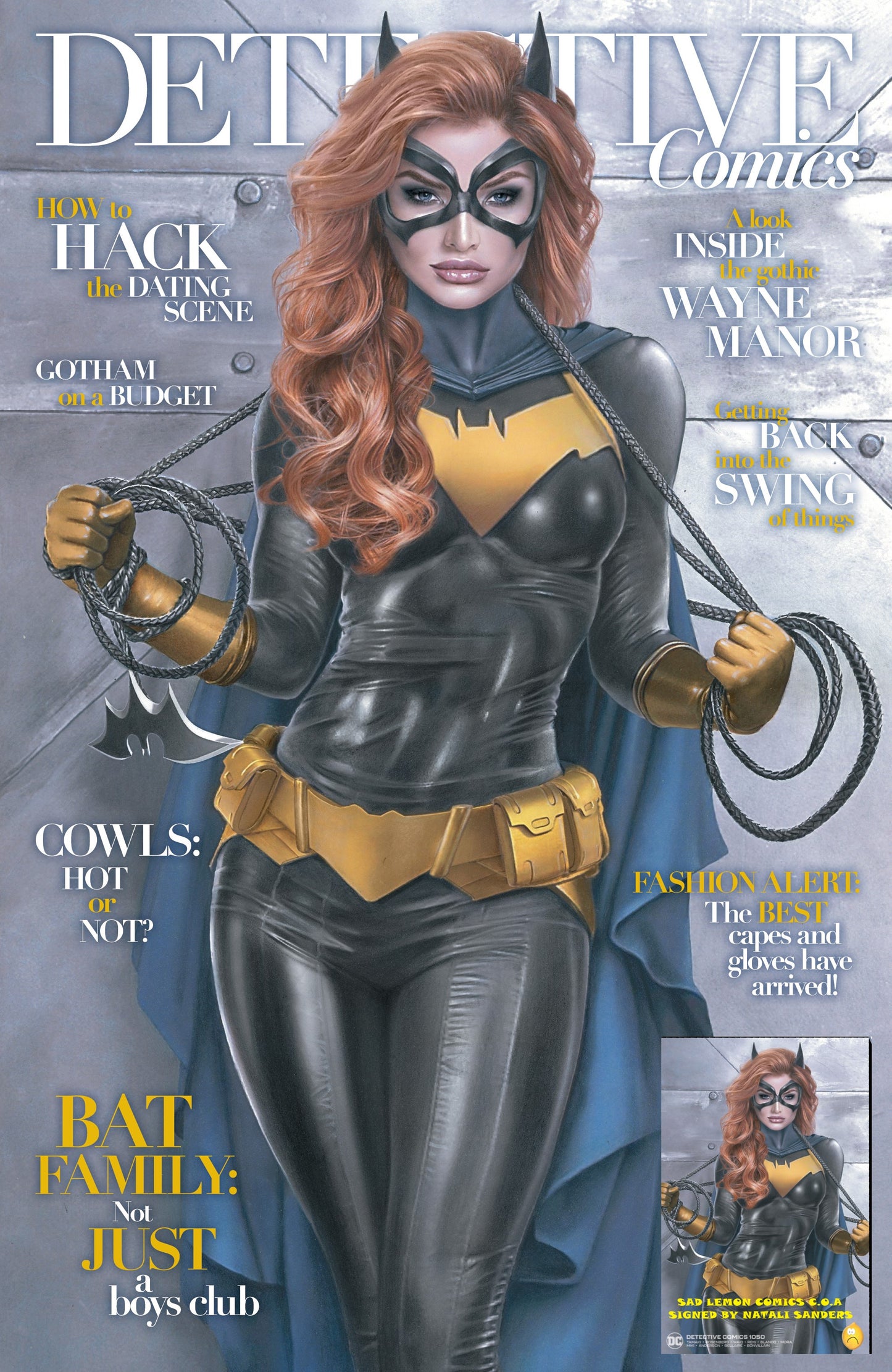DETECTIVE COMICS #1050 NATALI SANDERS MAGAZINE HOMAGE VARIANT LIMITED TO 3000 SIGNED WITH COA