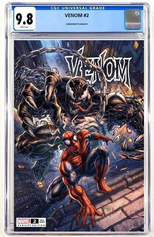 VENOM #2 ALAN QUAH VARIANT LIMITED TO 1000 COPIES WITH NUMBERED COA CGC 9.8 PREORDER