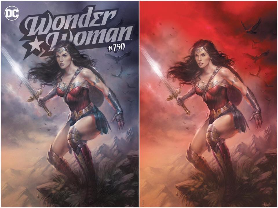 WONDER WOMAN #750 LUCIO PARRILLO EXCLUSIVE TRADE/VIRGIN VARIANT SET LIMITED TO 1500 SETS