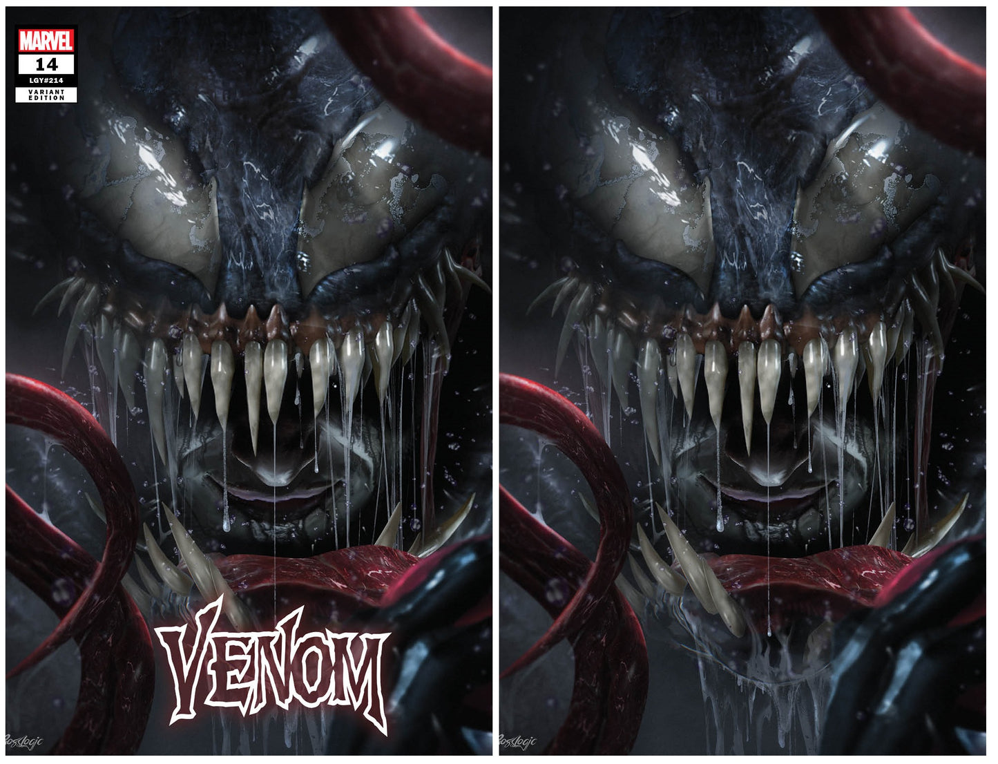 VENOM #14 BOSSLOGIC TRADE DRESS/VIRGIN VARIANT LIMITED TO 600 SETS WITH NUMBERED COA