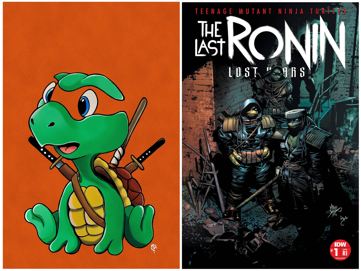 TMNT LAST RONIN LOST YEARS #1 ERIC HEARD NEGATIVE BABY VIRGIN VARIANT LIMITED TO 777 COPIES WITH NUMBERED COA + 1:25 VARIANT