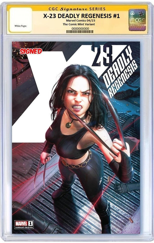 X-23 DEADLY REGENESIS #1 TIAGO DA SILVA VARIANT LIMITED TO 400 COPIES WITH NUMBERED COA CGC SS PREORDER