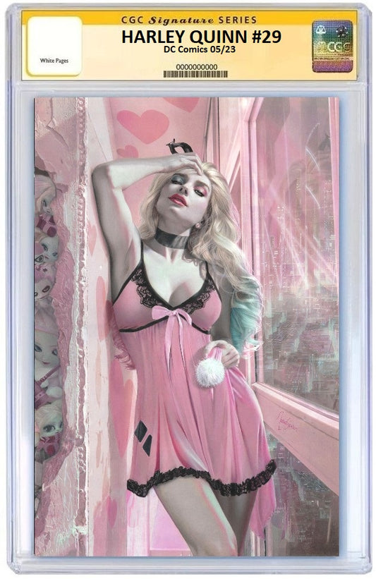 HARLEY QUINN #29 NATALI SANDERS VIRGIN VARIANT LIMITED TO 1000 COPIES CGC SS PREORDER