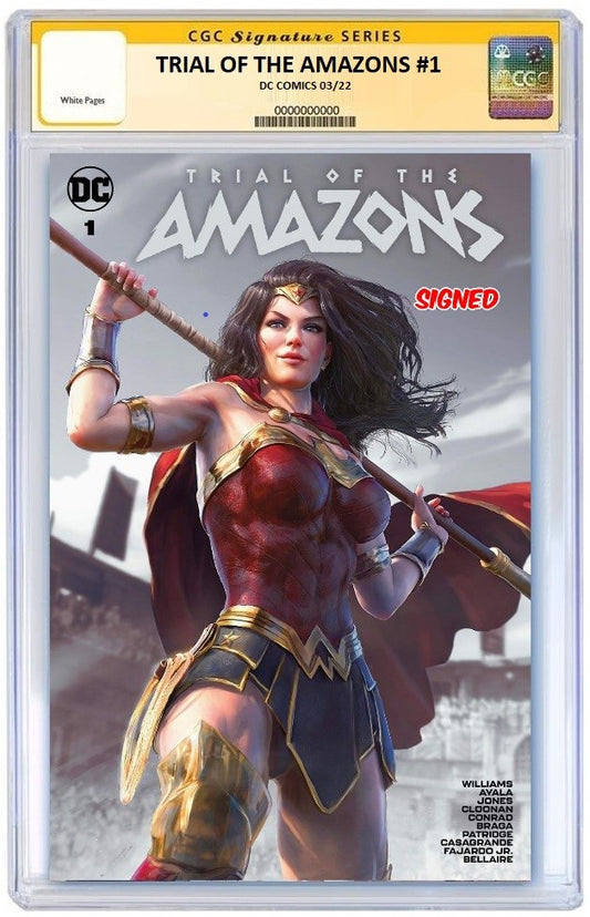 TRIAL OF THE AMAZONS #1 TIAGO DA SILVA VARIANT LIMITED TO 600 COPIES CGC SS PREORDER