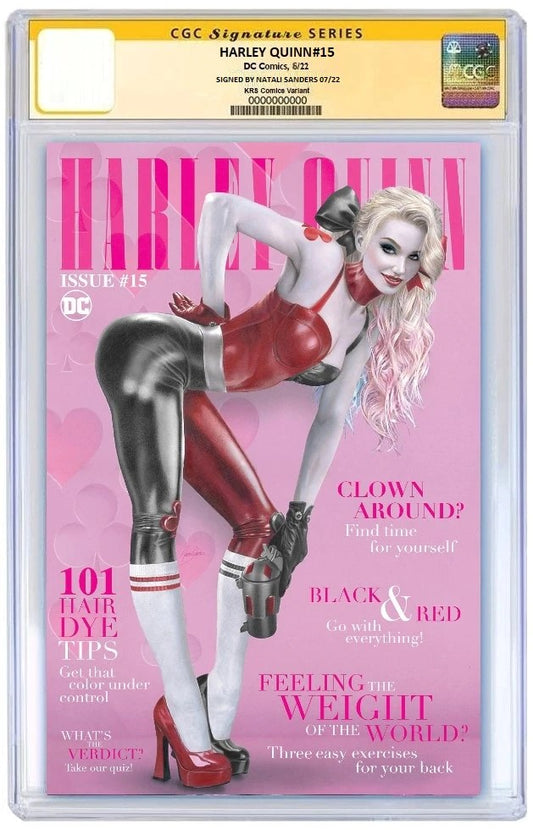HARLEY QUINN #15 NATALI SANDERS TRADE DRESS LIMITED TO 3000 CGC SS PREORDER