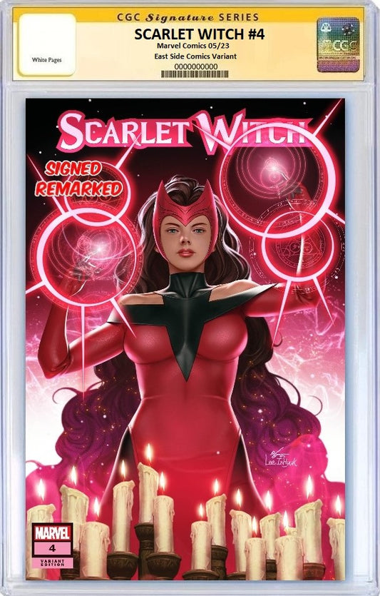 SCARLET WITCH #4 INHYUK LEE VARIANT LIMITED TO 800 COPIES WITH NUMBERED COA CGC REMARK PREORDER