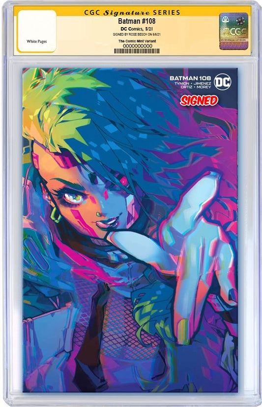 BATMAN #108 ROSE BESCH MINIMAL TRADE VARIANT '1ST APP MIRACLE MOLLY' LIMITED TO 1000 CGC SS PREORDER