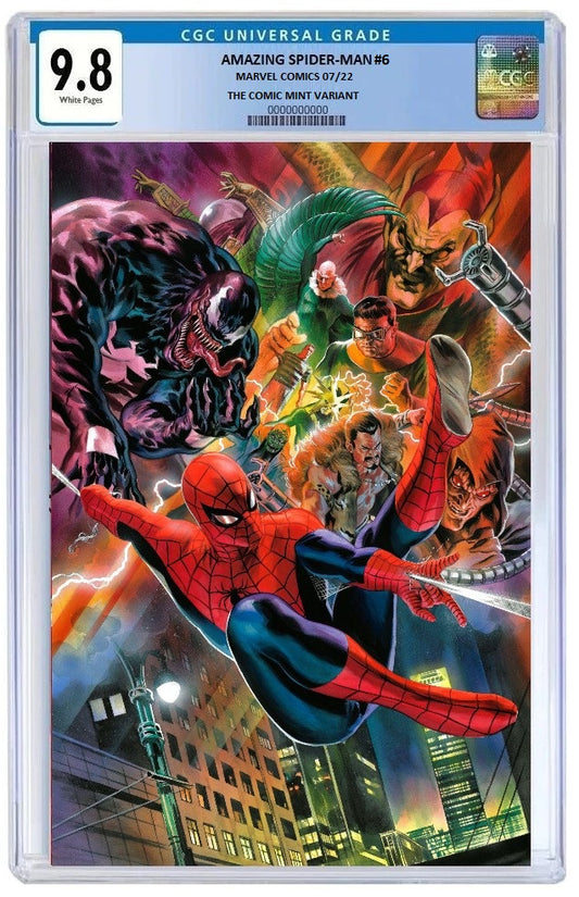 AMAZING SPIDER-MAN #6 (900TH ISSUE) FELIPE MASSAFERA VIRGIN VARIANT LIMITED TO 800 WITH NUMBERED COA CGC 9.8 PREORDER