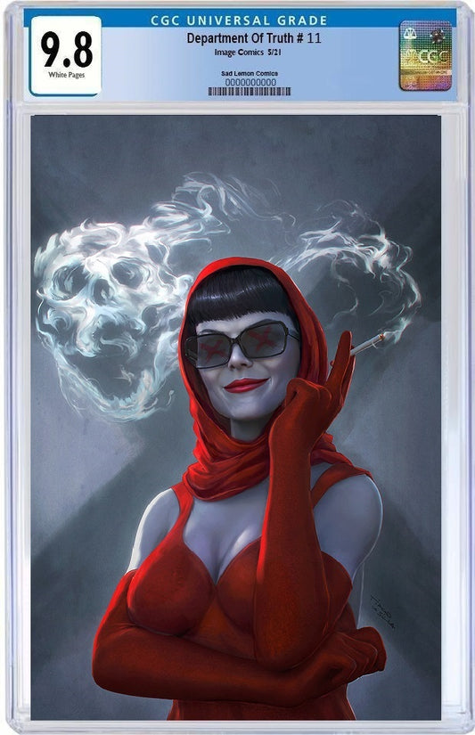 DEPARTMENT OF TRUTH #11 TIAGO DA SILVA SMOKING VIRGIN VARIANT LIMITED TO 350 CGC 9.8