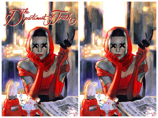 DEPARTMENT OF TRUTH #13 GERALD PAREL TRADE/VIRGIN VARIANT SET LIMITED TO 300 SETS WITH COA