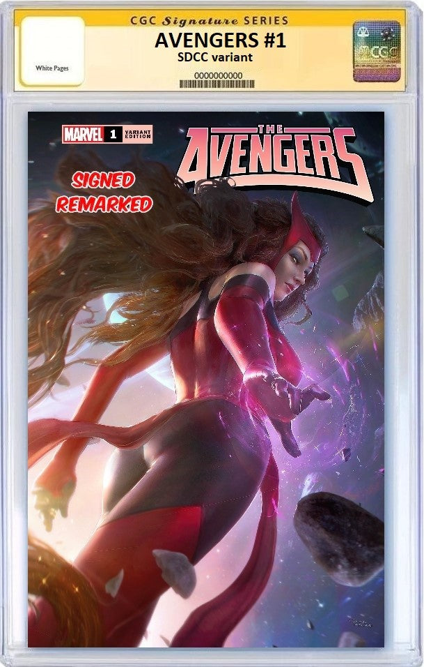 AVENGERS #1 TIAGO DA SILVA SDCC VARAINT LIMITED TO 600 WITH NUMBERED COA - RAW & GRADED OPTIONS