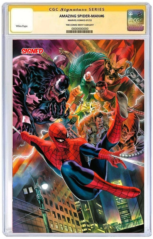 AMAZING SPIDER-MAN #6 (900TH ISSUE) FELIPE MASSAFERA VIRGIN VARIANT LIMITED TO 800 WITH NUMBERED COA CGC SS PREORDER