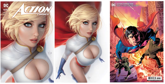 ACTION COMICS #1051 WARREN LOUW TRADE DRESS/VIRGIN VARIANT SET LIMITED TO 1500 SETS + 1:25