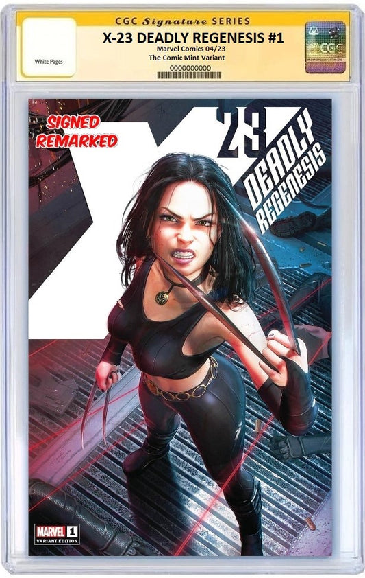 X-23 DEADLY REGENESIS #1 TIAGO DA SILVA VARIANT LIMITED TO 400 COPIES WITH NUMBERED COA CGC REMARK PREORDER