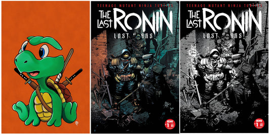 TMNT LAST RONIN LOST YEARS #1 ERIC HEARD NEGATIVE BABY VIRGIN VARIANT LIMITED TO 777 COPIES WITH NUMBERED COA + 1:25 &1:50 VARIANTS
