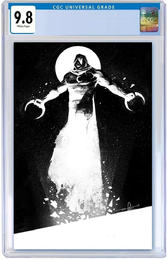 MOON KNIGHT #1 GERARDO ZAFFINO VIRGIN VARIANT LIMITED TO 1000 WITH NUMBERED COA CGC 9.8 PREORDER