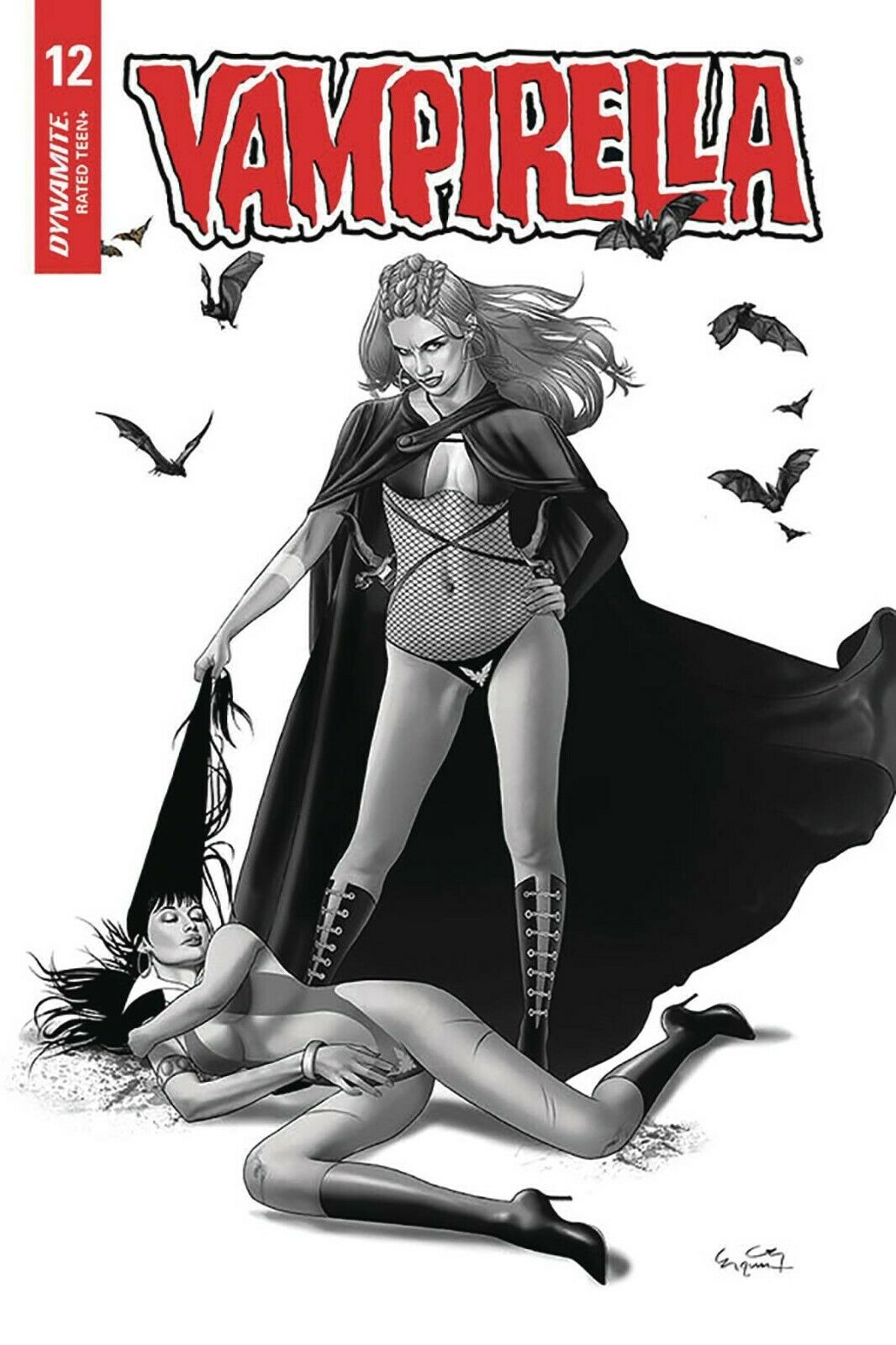 12/08/2020 VAMPIRELLA #12 1:20 GUNDUZ B&W VARIANT