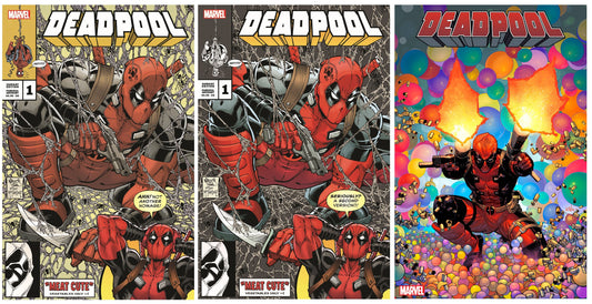 DEADPOOL #1 TODD NAUCK TRADE/SILVER TRADE VARIANT SET LIMITED TO 800 SETS WITH NUMBERED COA + 1:25 VARIANT