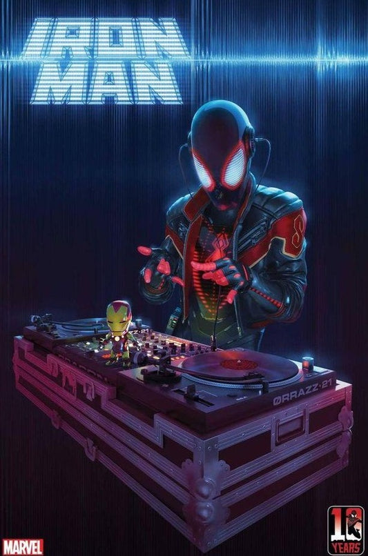 IRON MAN #12 RAHZZAH MILES MORALES 10TH ANNIV VARIANT