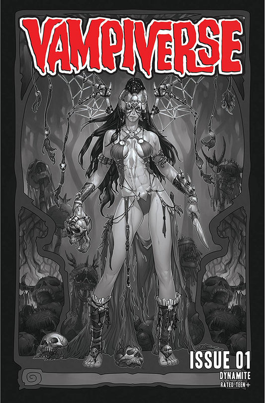 VAMPIVERSE #1 1:50 HETRICK B&W VARIANT