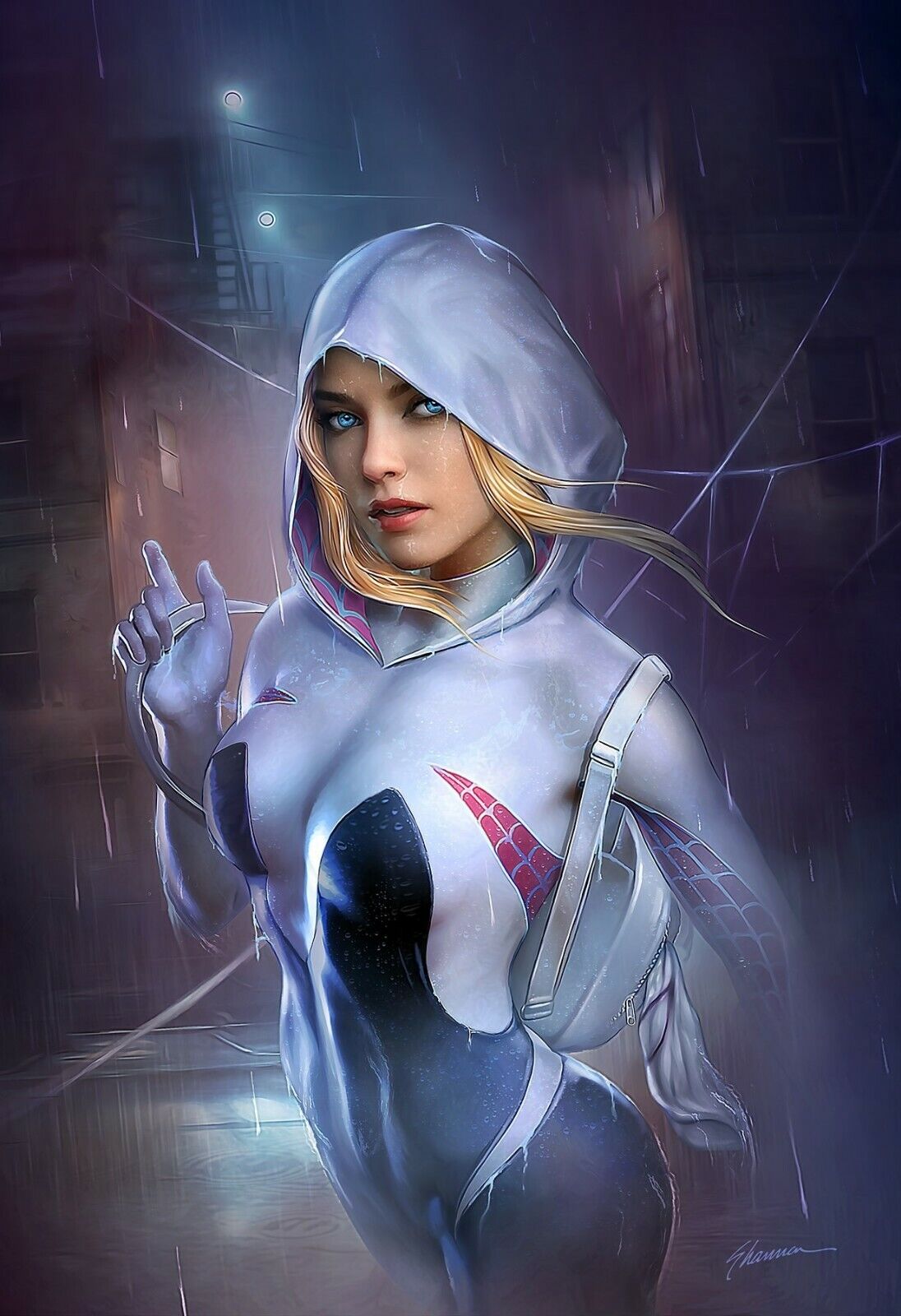 GHOST-SPIDER #1 SHANNON MAER VIRGIN VARIANT LIMITED TO 1000