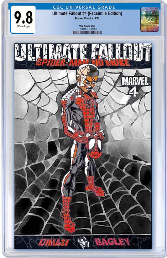 ULTIMATE COMICS FALLOUT #4 FACSIMILE SILVER TRADE DRESS VARIANT LIMITED TO 600 WITH COA CGC 9.8 PREORDER